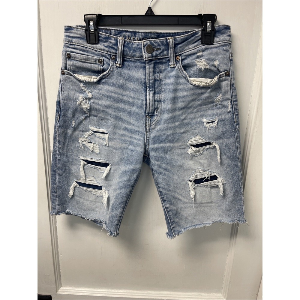 Blue American Eagle Next Level Airflex Jean Shorts Size 30